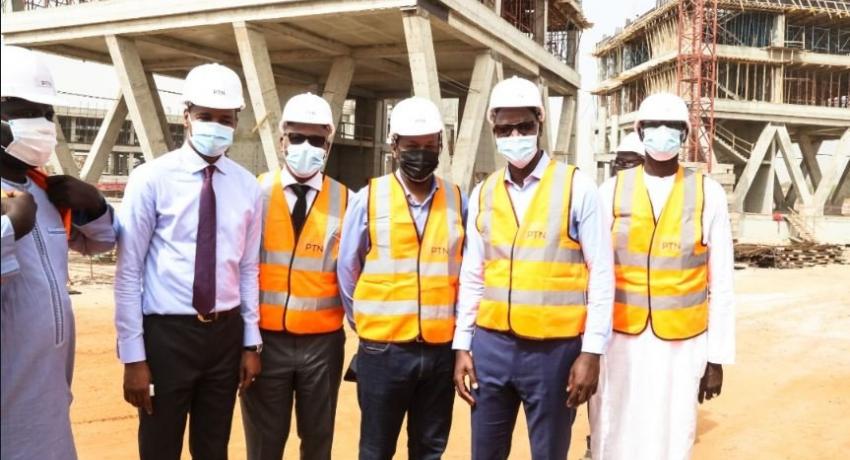 Visite de chantier du Datacenter de l’ADIE et PTN de Diamniadio : M.Yankhoba DIATARA en monitoring « fast track »